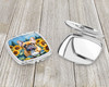 French Bulldog in Sunflowers Compact Decorative Travel Makeup Mirror DAC6080 product image at NuMercy 3