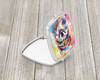 Keeshond Hippie Dawg Compact Decorative Travel Makeup Mirror product image at NuMercy 2