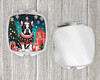 French Bulldog Christmas Compact Decorative Travel Makeup Mirror product image at NuMercy 4