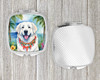 Great Pyrenees Luau Compact Decorative Travel Makeup Mirror product image at NuMercy 4