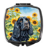 Cocker Spaniel in Sunflowers Compact Decorative Travel Makeup Mirror DAC6060 product image at NuMercy