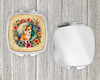 Corgi and Flowers Compact Decorative Travel Makeup Mirror product image at NuMercy 4