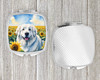 Great Pyrenees in Sunflowers Compact Decorative Travel Makeup Mirror product image at NuMercy 4
