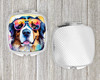 Bernese Mountain Dog Hippie Dawg Compact Decorative Travel Makeup Mirror DAC2460 product image at NuMercy 4