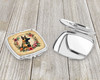 Belgian Malinois and Flowers Compact Decorative Travel Makeup Mirror product image at NuMercy 3