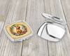 Lakeland Terrier and Flowers Compact Decorative Travel Makeup Mirror product image at NuMercy 3