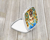 Wheaten Terrier in Sunflowers Compact Decorative Travel Makeup Mirror product image at NuMercy 2