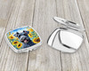 Kerry Blue Terrier in Sunflowers Compact Decorative Travel Makeup Mirror product image at NuMercy 3
