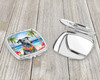 Scottish Deerhound Luau Compact Decorative Travel Makeup Mirror product image at NuMercy 3