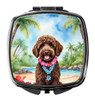 Labradoodle Luau Compact Decorative Travel Makeup Mirror DAC6462 product image at NuMercy