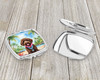 Labradoodle Luau Compact Decorative Travel Makeup Mirror DAC6462 product image at NuMercy 3