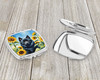 Schipperke in Sunflowers Compact Decorative Travel Makeup Mirror product image at NuMercy 3