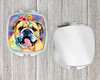 English Bulldog Hippie Dawg Compact Decorative Travel Makeup Mirror DAC2476 product image at NuMercy 4