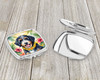 Bernedoodle Luau Compact Decorative Travel Makeup Mirror product image at NuMercy 3