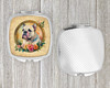 English Bulldog and Flowers Compact Decorative Travel Makeup Mirror DAC2107 product image at NuMercy 4