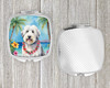 Old English Sheepdog Luau Compact Decorative Travel Makeup Mirror product image at NuMercy 4