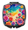 Colorful Roses Compact Decorative Travel Makeup Mirror DAC1988 product image at NuMercy