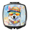 Alaskan Klee Kai Hippie Dawg Compact Decorative Travel Makeup Mirror product image at NuMercy