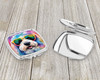 Old English Sheepdog Hippie Dawg Compact Decorative Travel Makeup Mirror DAC2536 product image at NuMercy 3