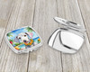 Bedlington Terrier Luau Compact Decorative Travel Makeup Mirror product image at NuMercy 3