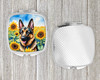 German Shepherd in Sunflowers Compact Decorative Travel Makeup Mirror product image at NuMercy 4