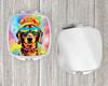 Dachshund Hippie Dawg Compact Decorative Travel Makeup Mirror DAC2499 product image at NuMercy 4