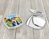 Catahoula in Sunflowers Compact Decorative Travel Makeup Mirror product image at NuMercy 3
