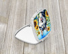 Siberian Husky in Sunflowers Compact Decorative Travel Makeup Mirror DAC6164 product image at NuMercy 2