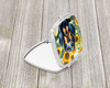 Black and Tan Coonhound in Sunflowers Compact Decorative Travel Makeup Mirror product image at NuMercy 2