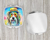 Bearded Collie Hippie Dawg Compact Decorative Travel Makeup Mirror DAC2457 product image at NuMercy 4
