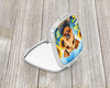 Airedale Terrier in Sunflowers Compact Decorative Travel Makeup Mirror product image at NuMercy 2