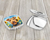 Airedale Terrier in Sunflowers Compact Decorative Travel Makeup Mirror product image at NuMercy 3