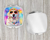 Great Pyrenees Hippie Dawg Compact Decorative Travel Makeup Mirror DAC2515 product image at NuMercy 4