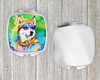 Siberian Husky Hippie Dawg Compact Decorative Travel Makeup Mirror DAC2564 product image at NuMercy 4