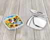 Jack Russell Terrier in Sunflowers Compact Decorative Travel Makeup Mirror product image at NuMercy 3