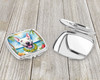 Bull Terrier Luau Compact Decorative Travel Makeup Mirror product image at NuMercy 3
