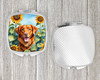 Nova Scotia Duck Toller in Sunflowers Compact Decorative Travel Makeup Mirror product image at NuMercy 4