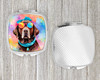 Chocolate Labrador Hippie Dawg Compact Decorative Travel Makeup Mirror DAC2525 product image at NuMercy 4