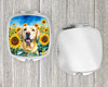 Labrador Retriever in Sunflowers Compact Decorative Travel Makeup Mirror DAC6111 product image at NuMercy 4