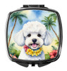 Bichon Frise Luau Compact Decorative Travel Makeup Mirror DAC6373 product image at NuMercy