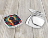 Black Poodle Christmas Compact Decorative Travel Makeup Mirror product image at NuMercy 3