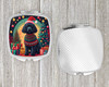 Black Poodle Christmas Compact Decorative Travel Makeup Mirror product image at NuMercy 4