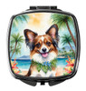 Papillon Luau Compact Decorative Travel Makeup Mirror DAC6486 product image at NuMercy