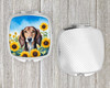 Saluki in Sunflowers Compact Decorative Travel Makeup Mirror product image at NuMercy 4