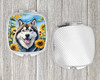 Alaskan Malamute in Sunflowers Compact Decorative Travel Makeup Mirror product image at NuMercy 4
