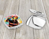 Chocolate Labrador Hippie Dawg Compact Decorative Travel Makeup Mirror DAC2524 product image at NuMercy 3