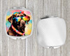 Chocolate Labrador Hippie Dawg Compact Decorative Travel Makeup Mirror DAC2524 product image at NuMercy 4