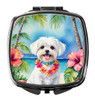 Maltese Luau Compact Decorative Travel Makeup Mirror DAC6472 product image at NuMercy