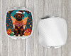 Chocolate Labrador Retriever Christmas Compact Decorative Travel Makeup Mirror product image at NuMercy 4