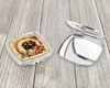 Leonberger and Flowers Compact Decorative Travel Makeup Mirror product image at NuMercy 3